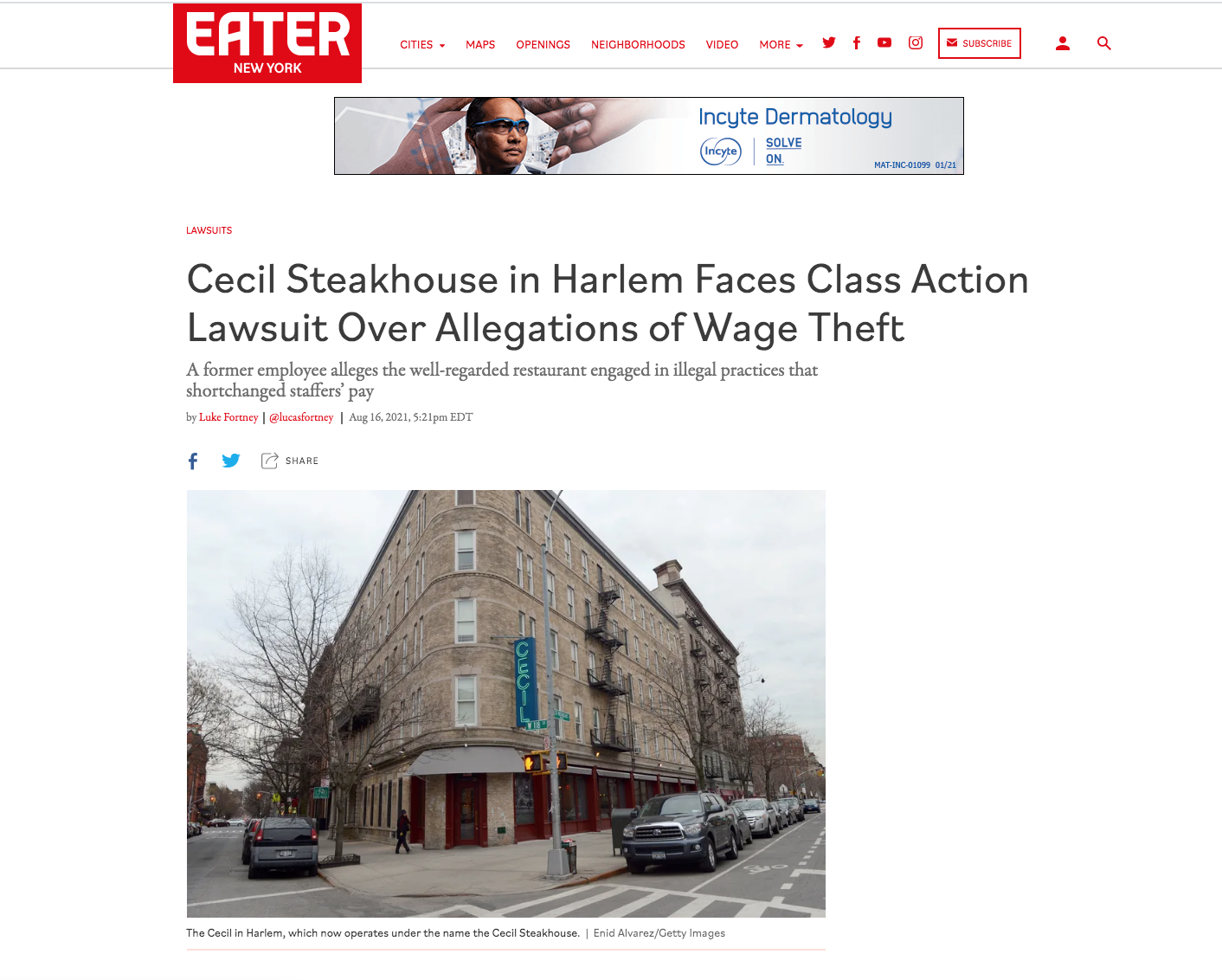 featured image for article on Cecil Steakhouse lawsuit