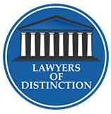 badge for lawyers of distinction recognition